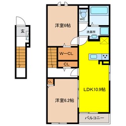 ナチュラル　カーサⅡの物件間取画像